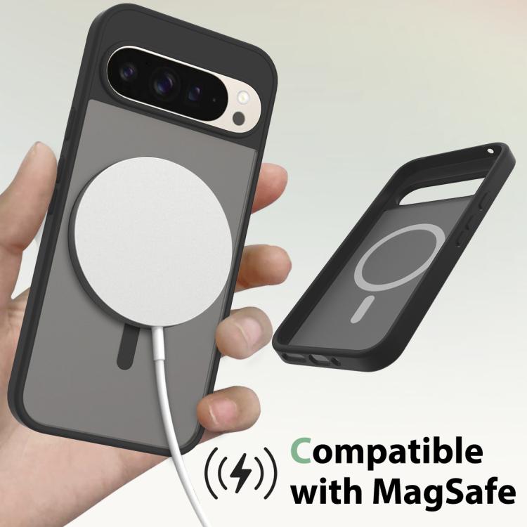 For Google Pixel 9 Pro XL Skin Feel TPU Hybrid PC MagSafe Phone Case