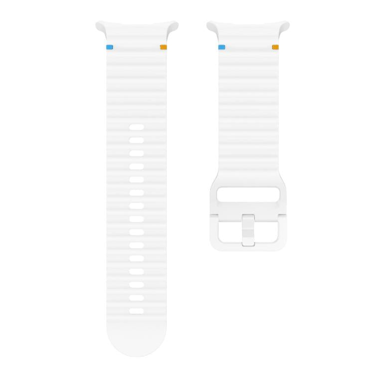 For Samsung Galaxy Watch Ultra 47mm / Ultra 2025 Kalebol Wave-stitched Silicone Strap