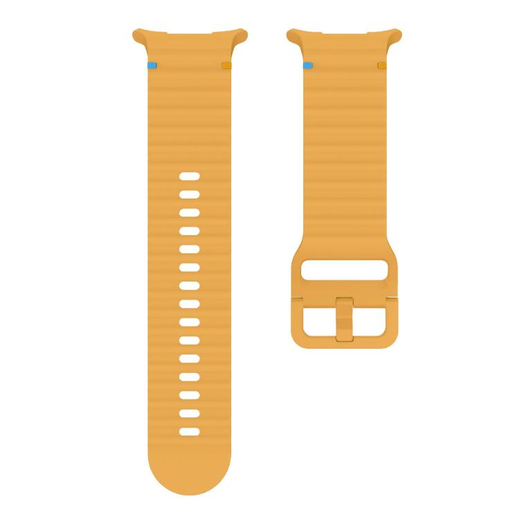 For Samsung Galaxy Watch Ultra 47mm / Ultra 2025 Kalebol Wave-stitched Silicone Strap