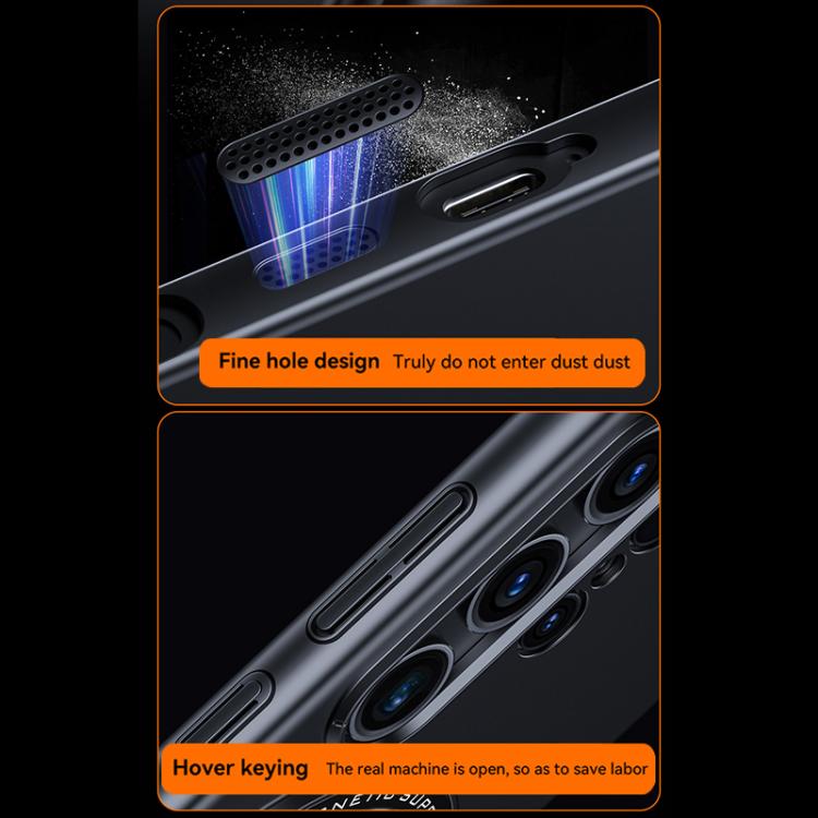 For Samsung Galaxy S25 Ultra 5G Frosted MagSafe Magnetic Ring Holder PC Phone Case
