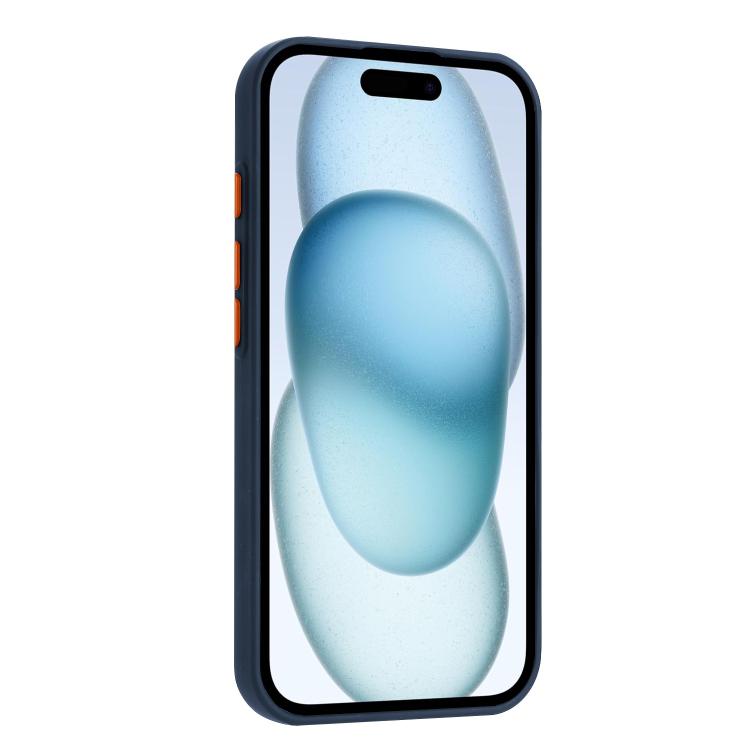 For iPhone 17e / 16e Skin Feel Card Contrast Color Button TPU Phone Case