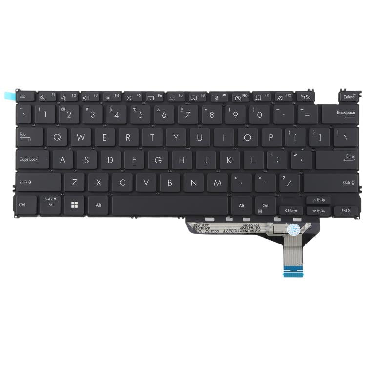 US Version Backlit Laptop Keyboard for Asus Zenbook 14 OLED UX3402 UX3402Z UX3402ZA UX3402VA UM5302T UM3402 NSK-UA74LN - Black