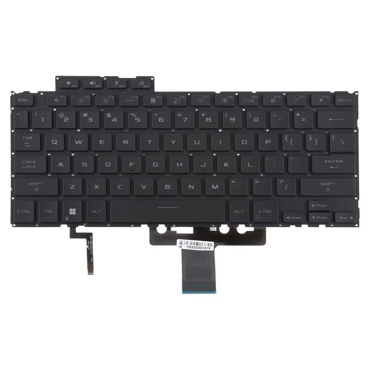 US Version Backlit Laptop Keyboard for Asus ROG Flow X13 GV302 2023 GV302XV GV302XU - Black