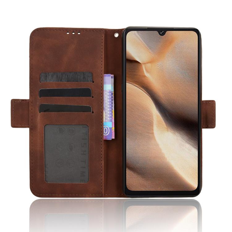 For Cubot X100 Skin Feel Calf Texture Card Slots Leather Phone Case