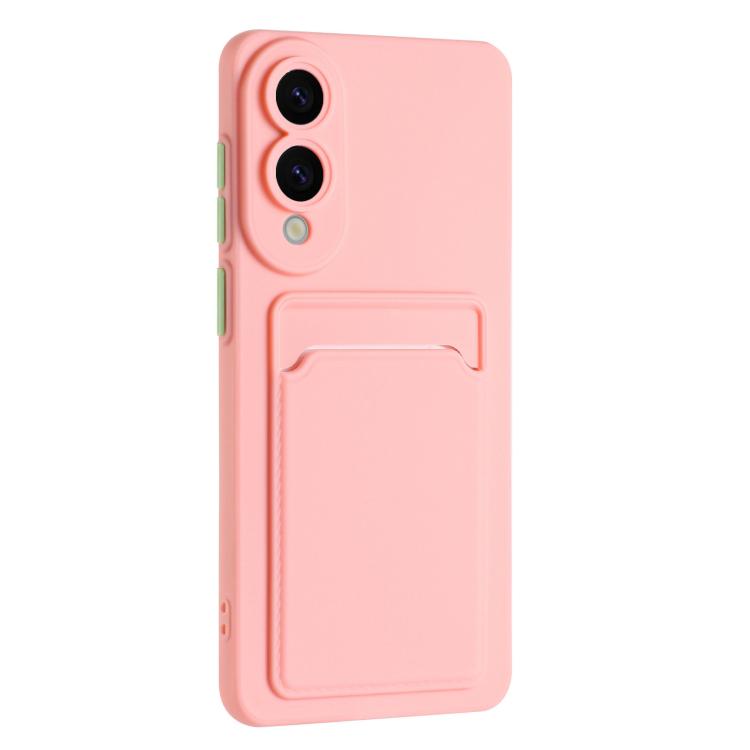 For Samsung Galaxy S25 Edge 5G Skin Feel Card Contrast Color Button TPU Phone Case