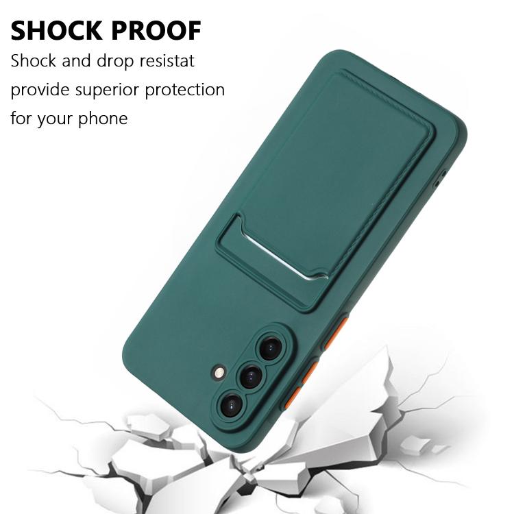 For Samsung Galaxy A56 5G Skin Feel Card Contrast Color Button TPU Phone Case