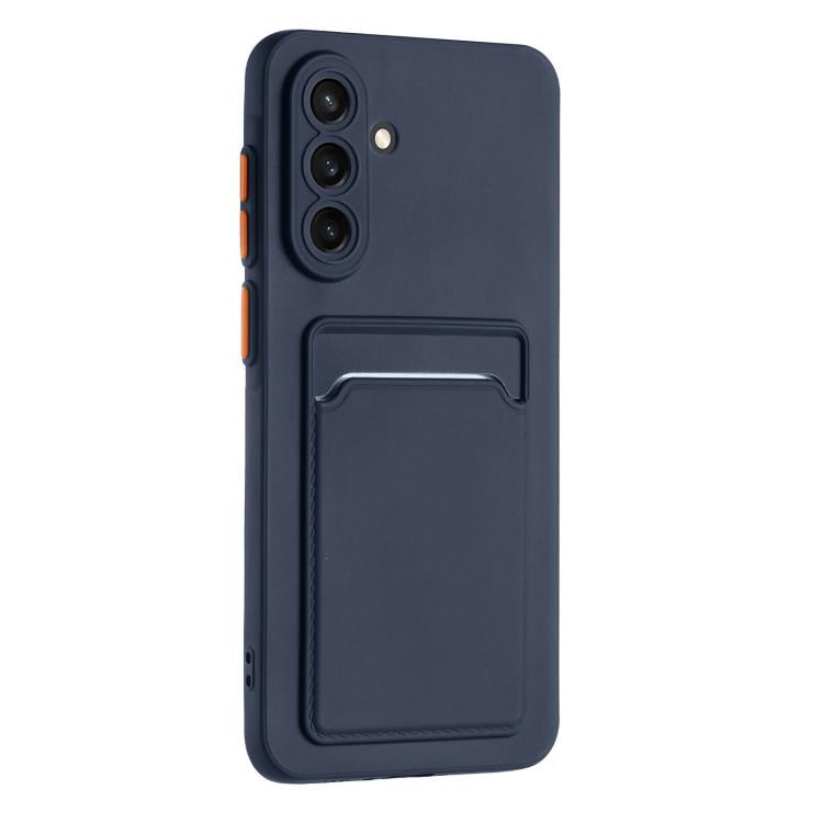 For Samsung Galaxy A56 5G Skin Feel Card Contrast Color Button TPU Phone Case