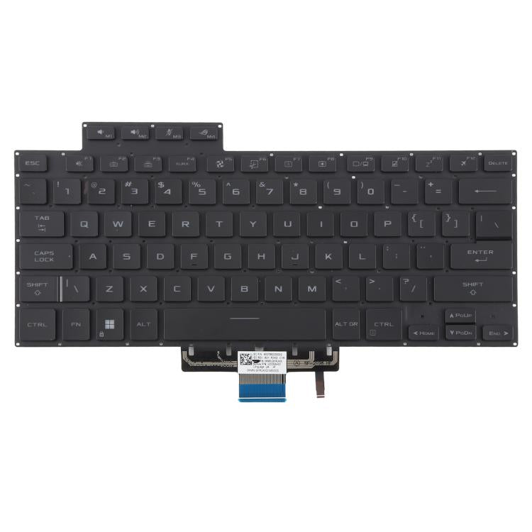 US Version Backlit Laptop Keyboard for Asus Zephyrus ROG 16 G16 GA503 15 GU603 GU603H - Black