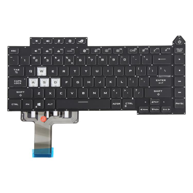 US Version Colorful Backlit Laptop Keyboard for Asus ROG Strix G15 G513 G513Q G513QM G513QY G533 - Black