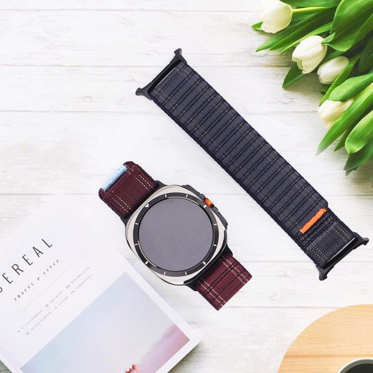 For Samsung Galaxy Watch Ultra 47mm / Ultra 2025 Kalebol Hook and Loop Fastener Nylon Strap