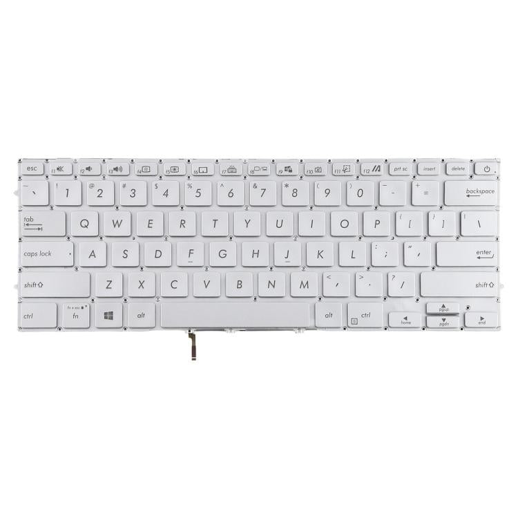 US Version Backlit Laptop Keyboard for Asus UX431 X431 V431 K431 S431 X431FAC UX431U UX431F U4500F - Silver