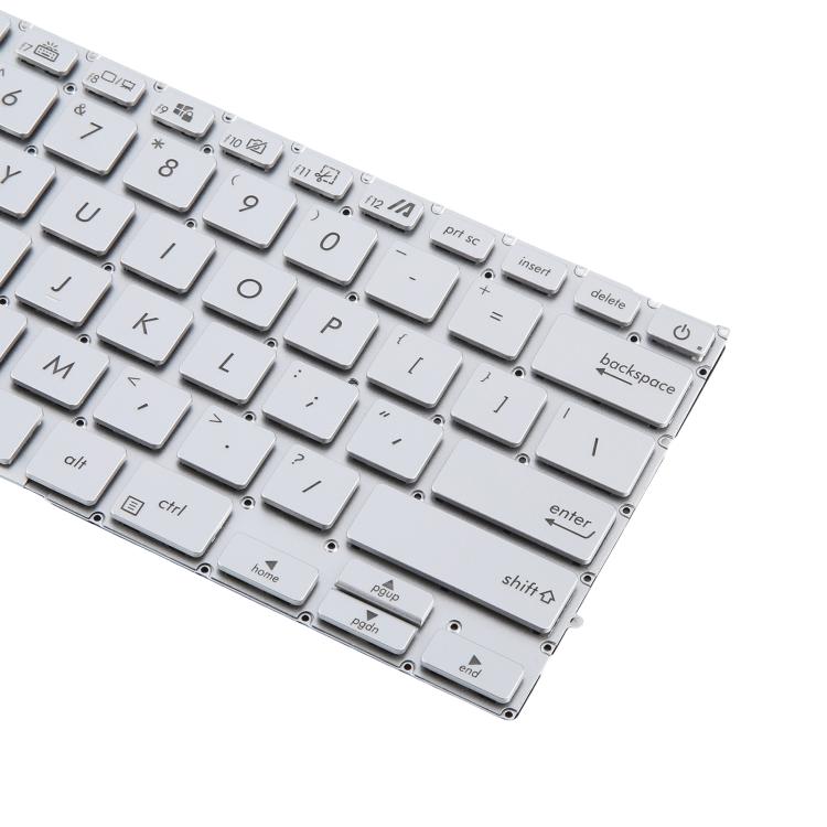 US Version Backlit Laptop Keyboard for Asus UX431 X431 V431 K431 S431 X431FAC UX431U UX431F U4500F - Silver