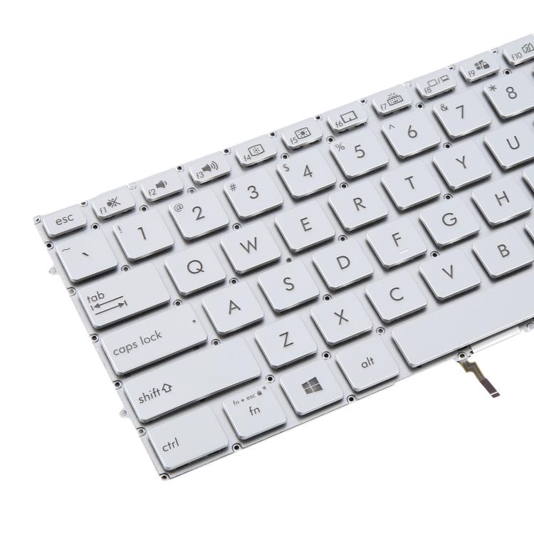 US Version Backlit Laptop Keyboard for Asus UX431 X431 V431 K431 S431 X431FAC UX431U UX431F U4500F - Silver