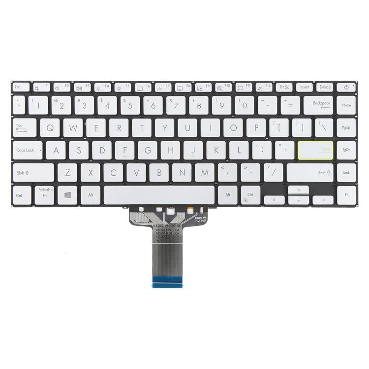 US Version Backlit Laptop Keyboard for Asus VivoBook S14 X421 X421DA X421UA X421EP X421EQ X421JQ X421FP X421FF X421FL - Silver