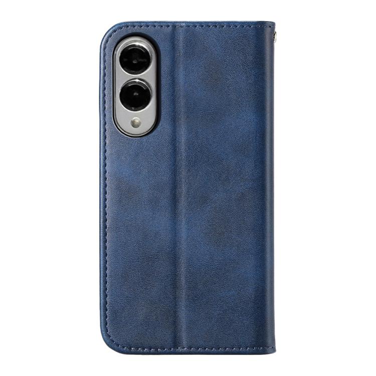 For Samsung Galaxy S25 Edge 5G Cubic Grid Calf Texture Magnetic Leather Phone Case