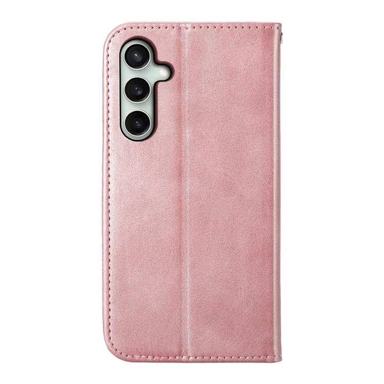 For Samsung Galaxy S25 FE 5G Cubic Grid Calf Texture Magnetic Leather Phone Case