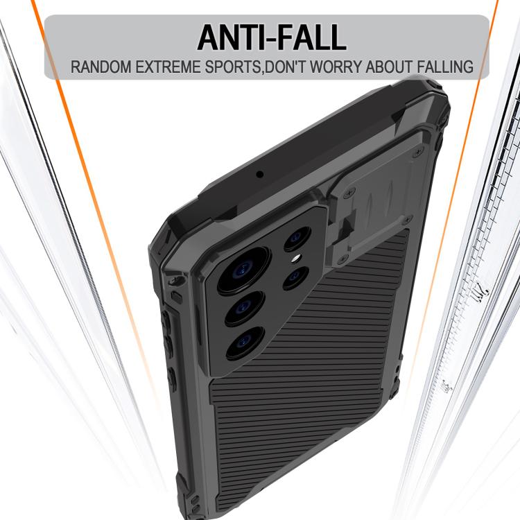 For Samsung Galaxy S24 Ultra 5G Shockproof Life Waterproof Dustproof Metal MagSafe Phone Case