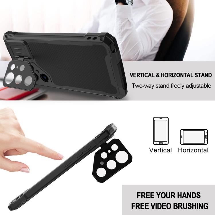 For Samsung Galaxy S24 Ultra 5G Shockproof Life Waterproof Dustproof Metal MagSafe Phone Case