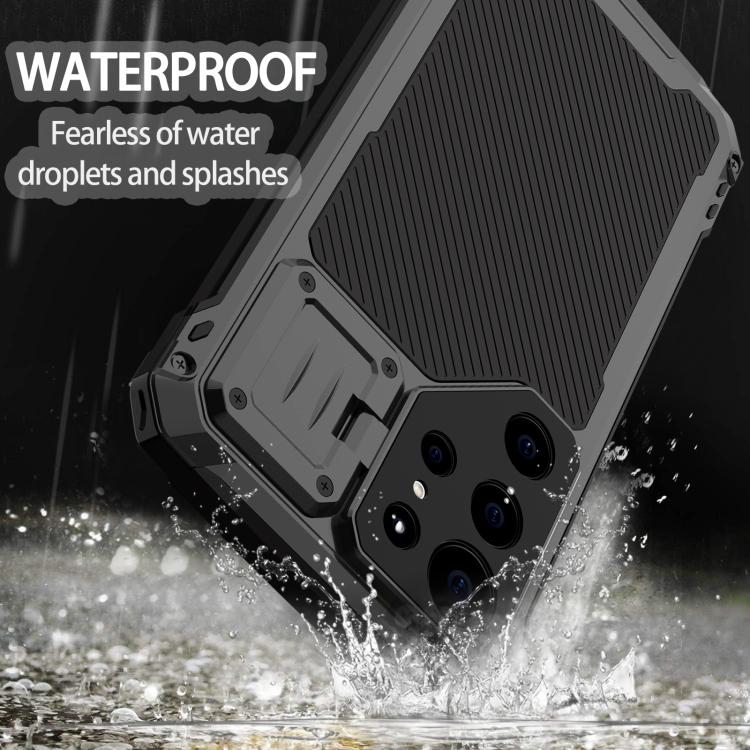 For Samsung Galaxy S24 Ultra 5G Shockproof Life Waterproof Dustproof Metal MagSafe Phone Case