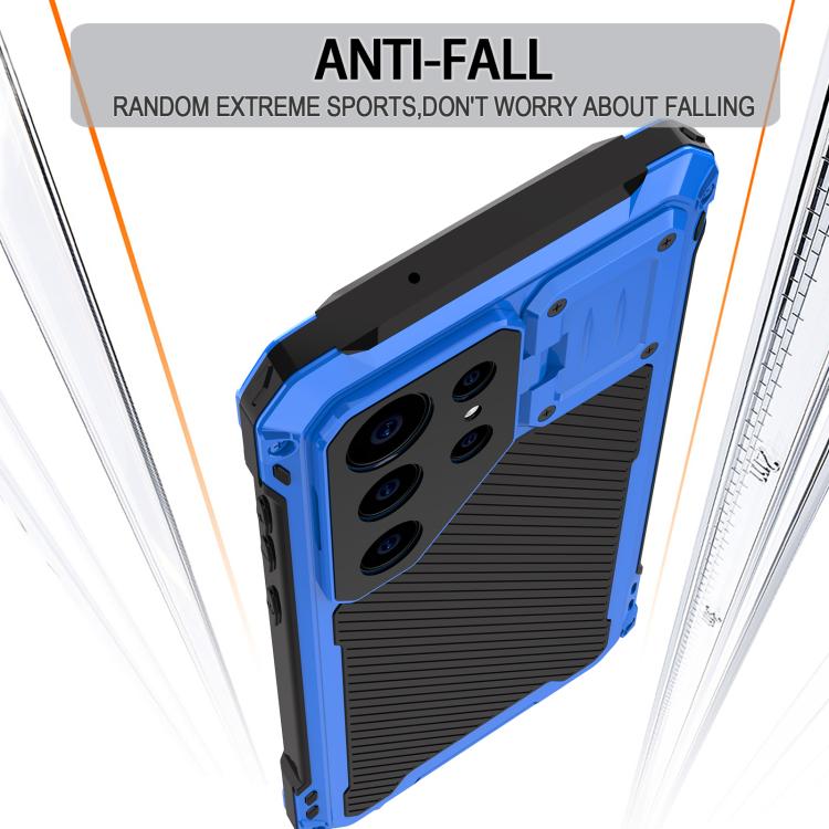 For Samsung Galaxy S24 Ultra 5G Shockproof Life Waterproof Dustproof Metal MagSafe Phone Case