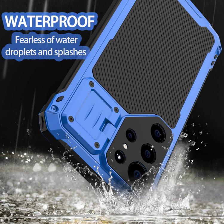 For Samsung Galaxy S24 Ultra 5G Shockproof Life Waterproof Dustproof Metal MagSafe Phone Case