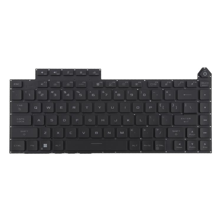 US Version RGB Backlit Laptop Keyboard for Asus ROG Strix G16 G614 G614JU G634 G634JY 2023 - Black