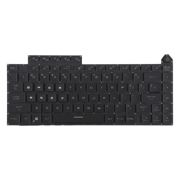 US Version Colorful Backlit Laptop Keyboard for Asus ROG Strix G16 G614 G614JU G634 G634JY 2023 - Black