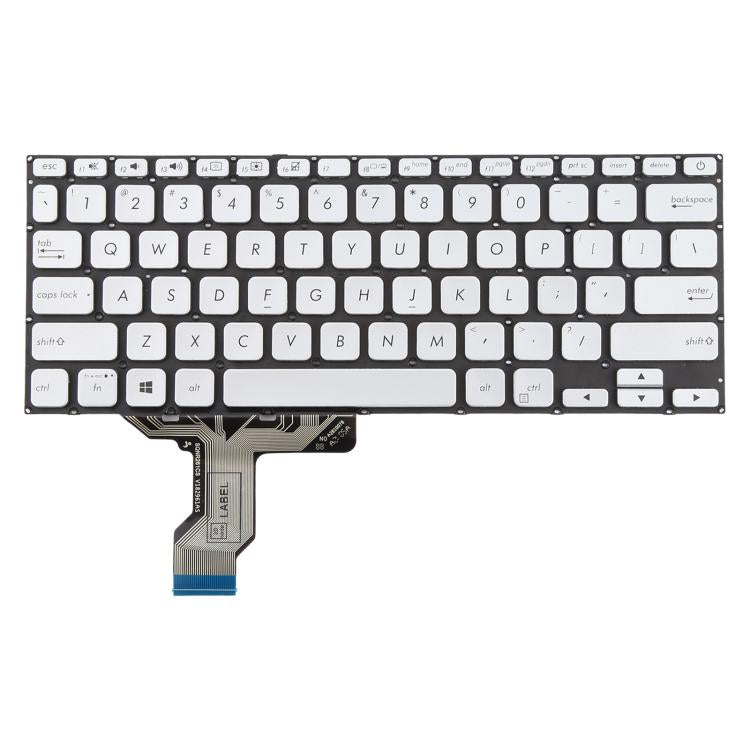 US Version Laptop Keyboard for Asus VivoBook 14 X420 X420F X420FA X420U A420F A420 A420U S420 S420UA P1411F P1411FA - Silver