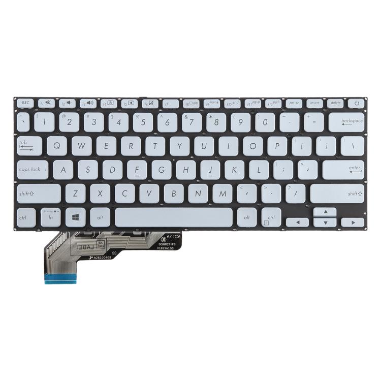 US Version Laptop Keyboard for Asus Adol14 ADOL14FA S403F A403F X403F ADOL13u - Silver