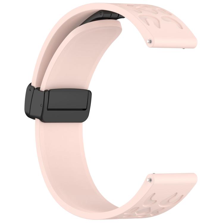 20mm Kalebol Universal Leopard Print Magnetic Folding Buckle Silicone Strap
