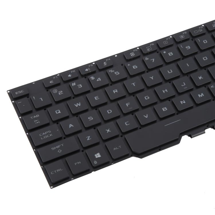 US Version Backlit Laptop Keyboard for Asus ROG Zephyrus Duo 15 inch GX550L GX550 GX550LXS GX550LWS GX551 GX551Q - Black