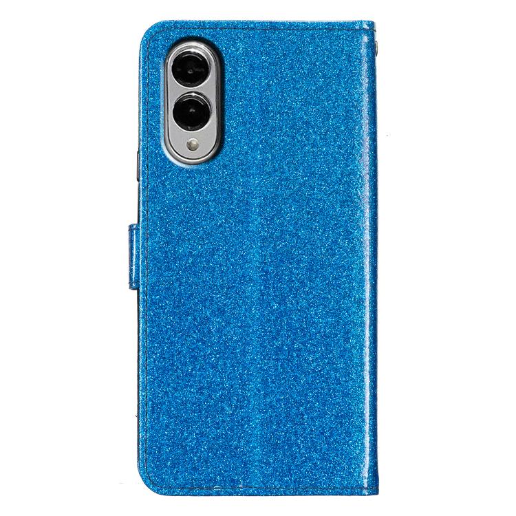 For Samsung Galaxy S25 Edge 5G Glitter Powder Flip Leather Phone Case