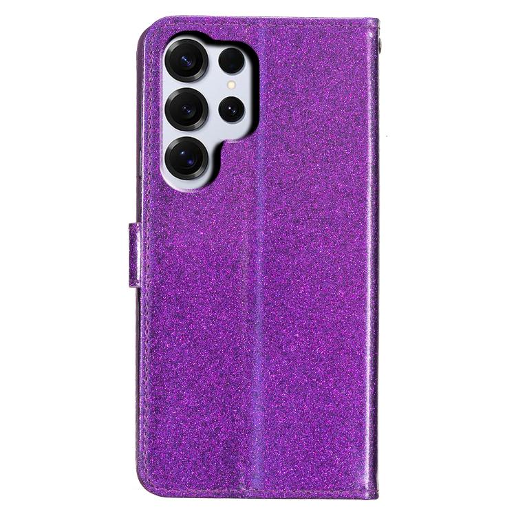 For Samsung Galaxy S26 Ultra 5G Glitter Powder Flip Leather Phone Case