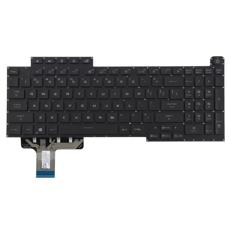 US Version RGB Backlit Laptop Keyboard for Asus ROG Stirx G17 G713 G713Q G713QE G713QY G713QR G713RX G713RS G713RC G713IR G713IH - Black
