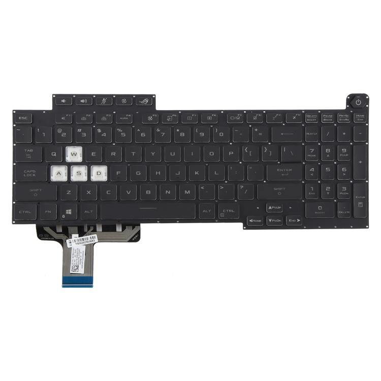 US Version 16 Pin Colorful Backlit Laptop Keyboard for Asus ROG Stirx G17 G713 G713Q G713QE G713QY G713QR G713RX G713RS G713RC G713IR G713IH - Black