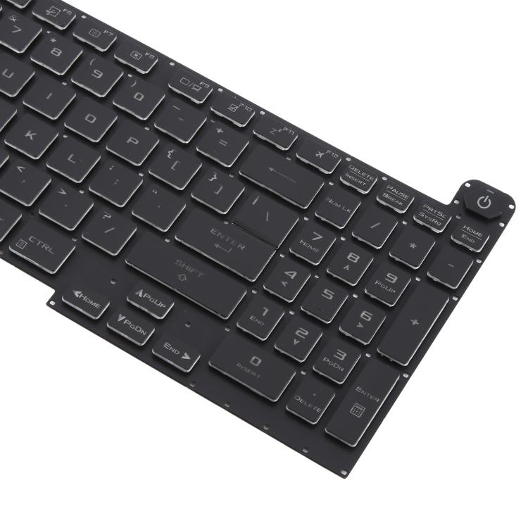 US Version 16 Pin Colorful Backlit Laptop Keyboard for Asus ROG Stirx G17 G713 G713Q G713QE G713QY G713QR G713RX G713RS G713RC G713IR G713IH - Black