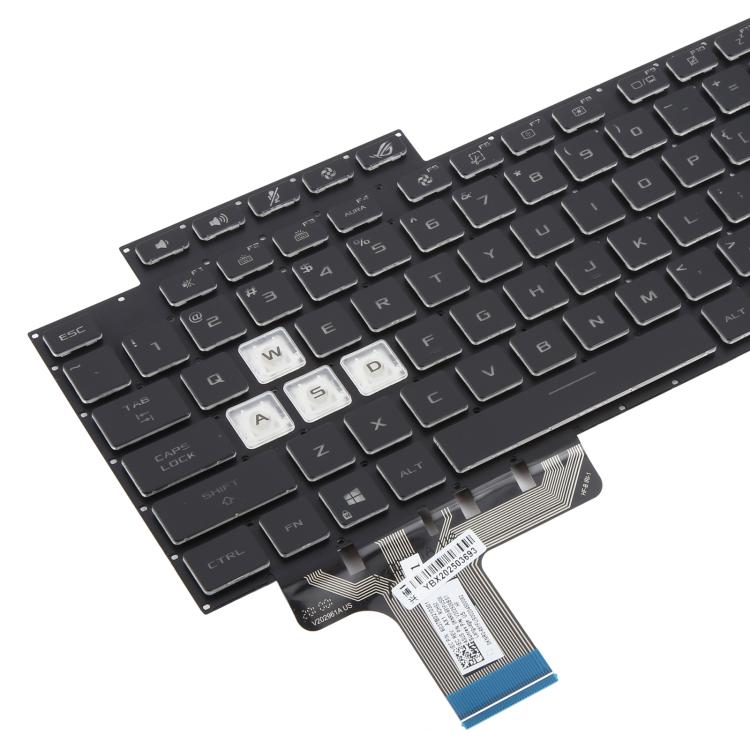 US Version 16 Pin Colorful Backlit Laptop Keyboard for Asus ROG Stirx G17 G713 G713Q G713QE G713QY G713QR G713RX G713RS G713RC G713IR G713IH - Black