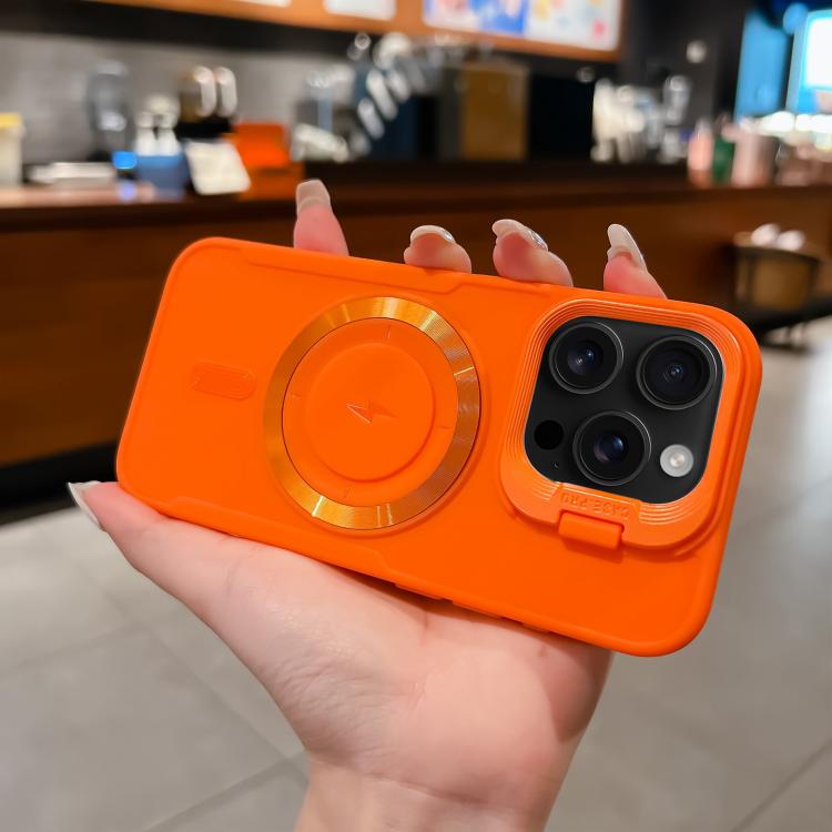 For iPhone 16 Pro Max Lens Frame Holder Blade MagSafe Phone Case