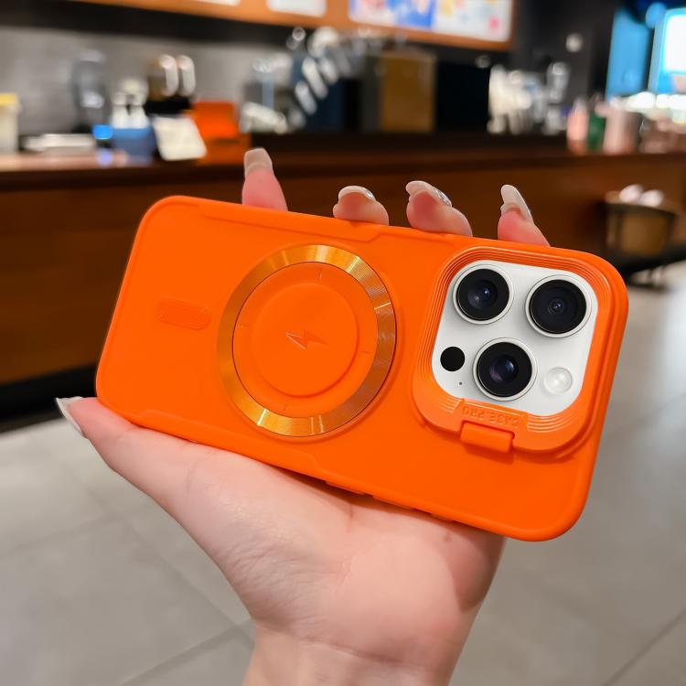 For iPhone 15 Pro Lens Frame Holder Blade MagSafe Phone Case