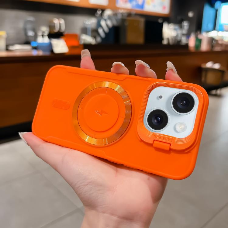 For iPhone 15 Lens Frame Holder Blade MagSafe Phone Case
