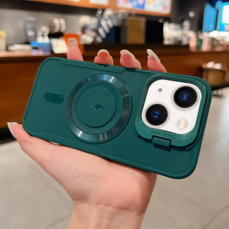 For iPhone 14 Plus Lens Frame Holder Blade MagSafe Phone Case