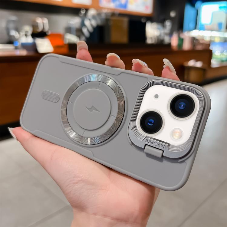 For iPhone 14 Plus Lens Frame Holder Blade MagSafe Phone Case