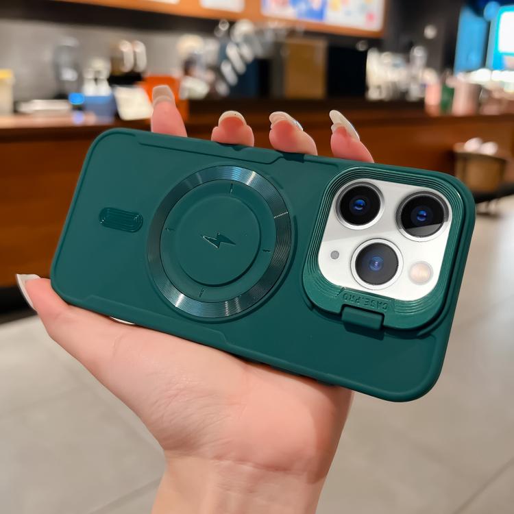 For iPhone 11 Pro Max Lens Frame Holder Blade MagSafe Phone Case