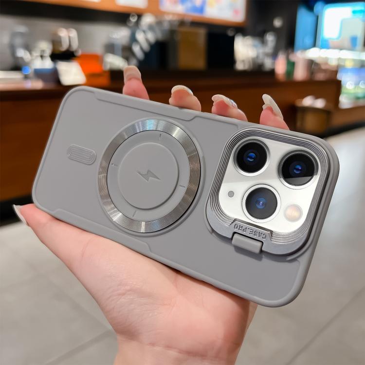 For iPhone 11 Pro Max Lens Frame Holder Blade MagSafe Phone Case