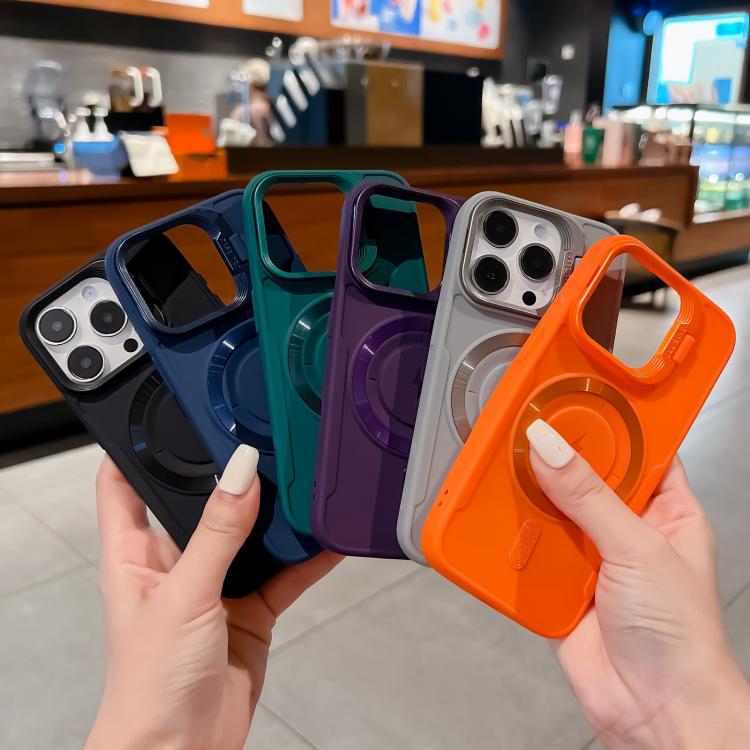 For iPhone 14 Pro Max Lens Frame Holder Blade MagSafe Phone Case