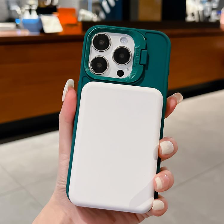 For iPhone 15 Plus Lens Frame Holder Blade MagSafe Phone Case