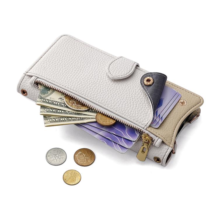 For ZTE Blade A35e 4G Crossbody Chain Fishtail Litchi Leather Phone Case