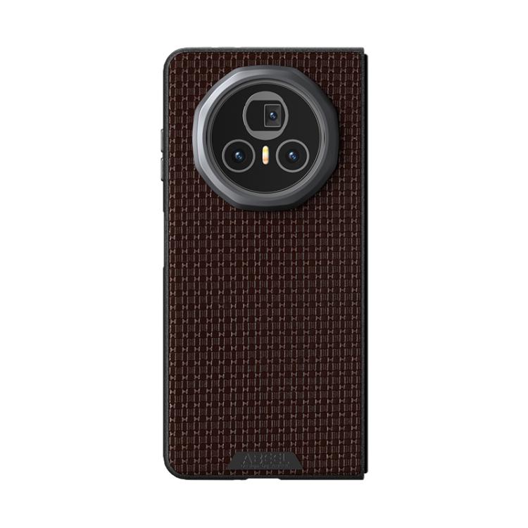 For Honor Magic V3 ABEEL Ruyi Pattern 6D Micro Relief MagSafe Leather Phone Case