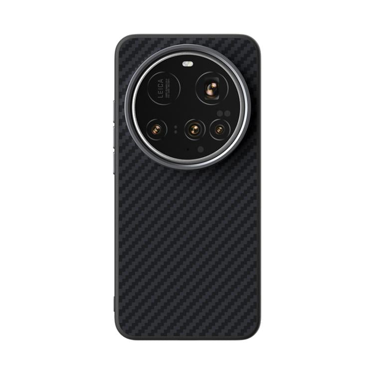 For Xiaomi 15 Ultra ABEEL C Carbon Fiber Series 6D Micro Relief MagSafe Phone Case