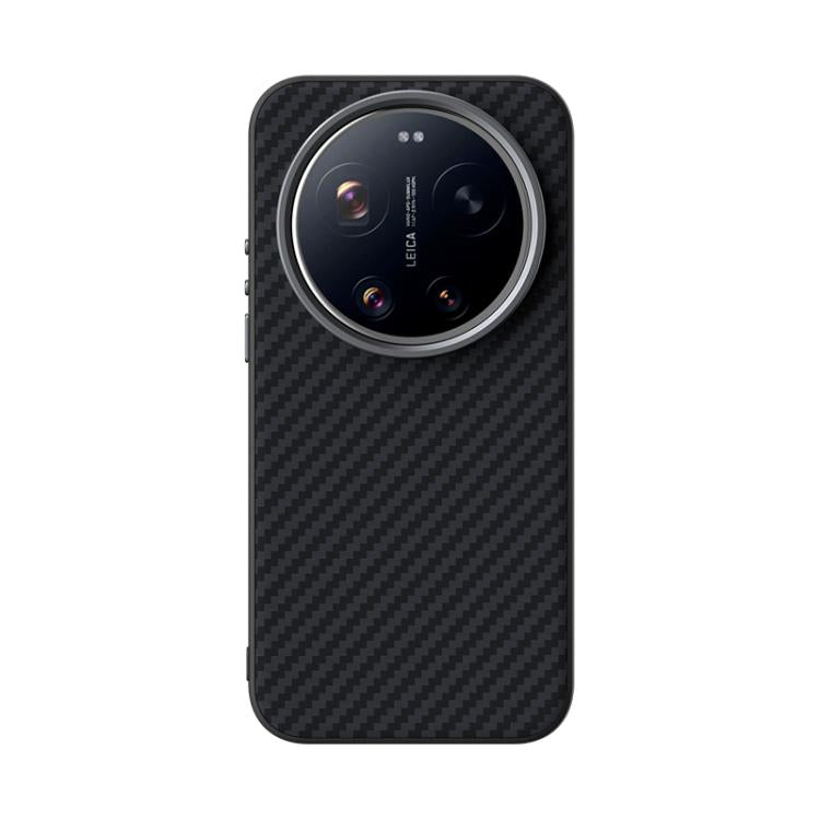 For Xiaomi 17 Ultra ABEEL C Carbon Fiber Series 6D Micro Relief MagSafe Phone Case